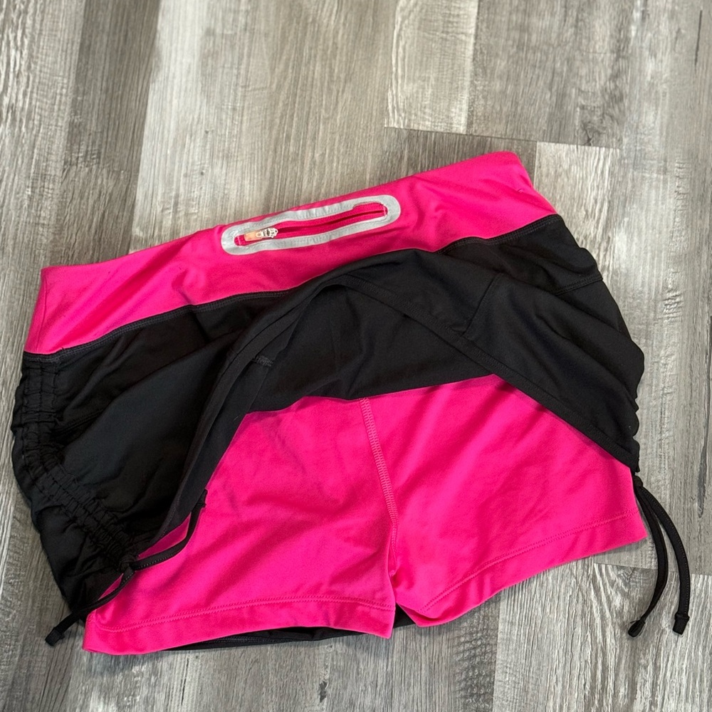 Reebok PlayDry Womens Black/Pink Athletic Compression Skirt Medium - Picture 6 of 7